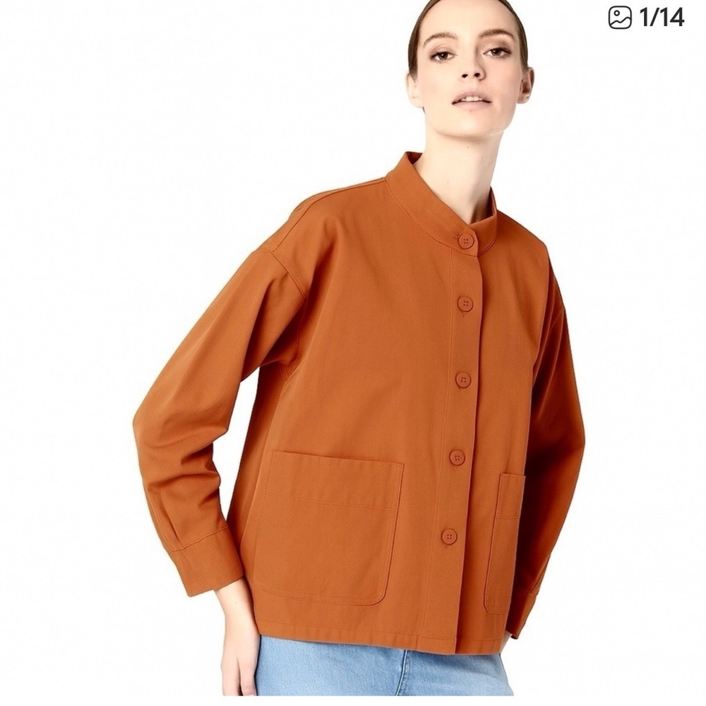 Women's Eileen Fisher Terracotta Jacket M 100% wool